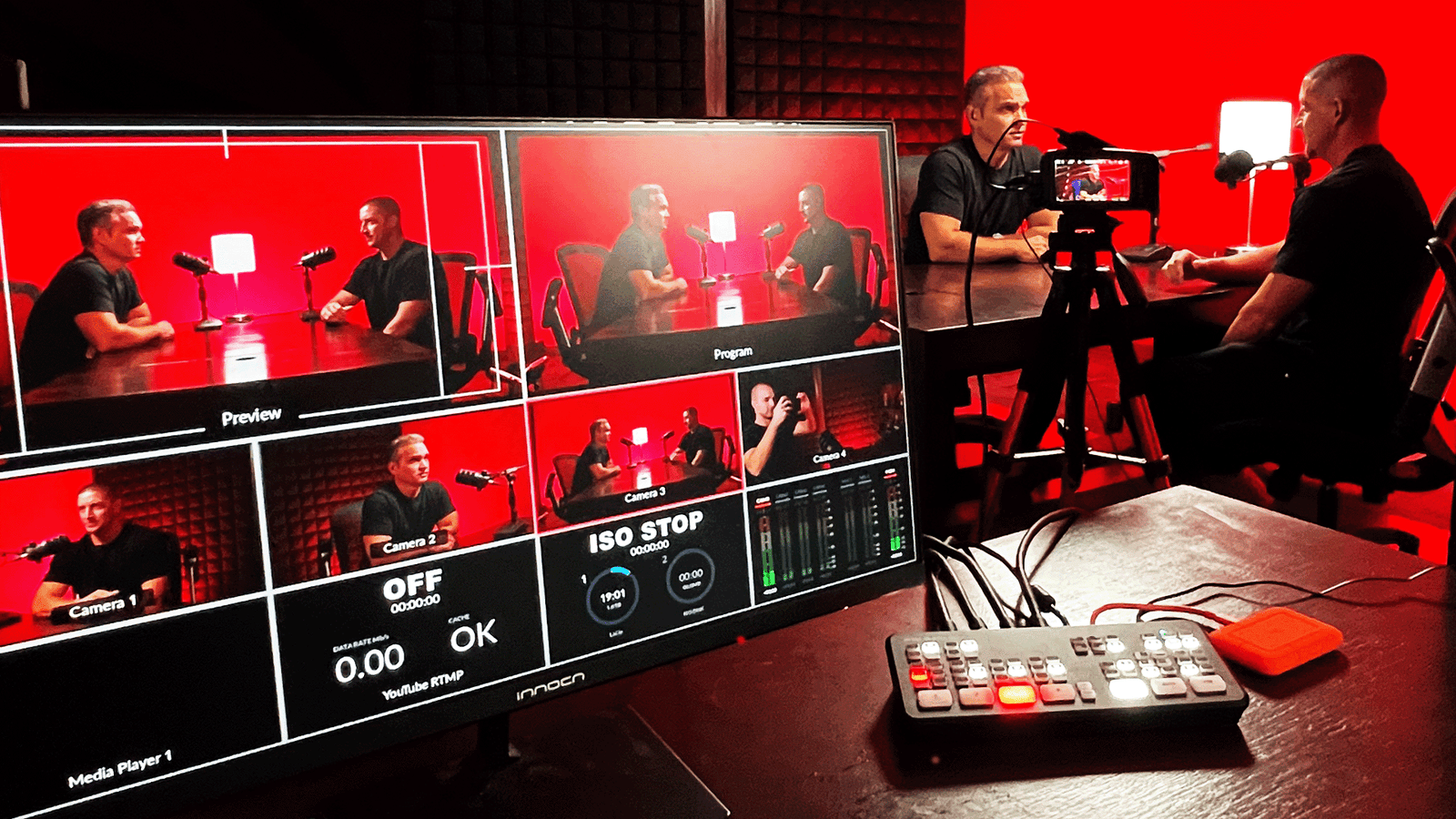 Inside True Crime studio setup